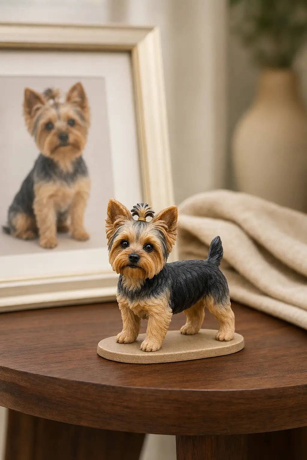 Full-color custom pet figurine example